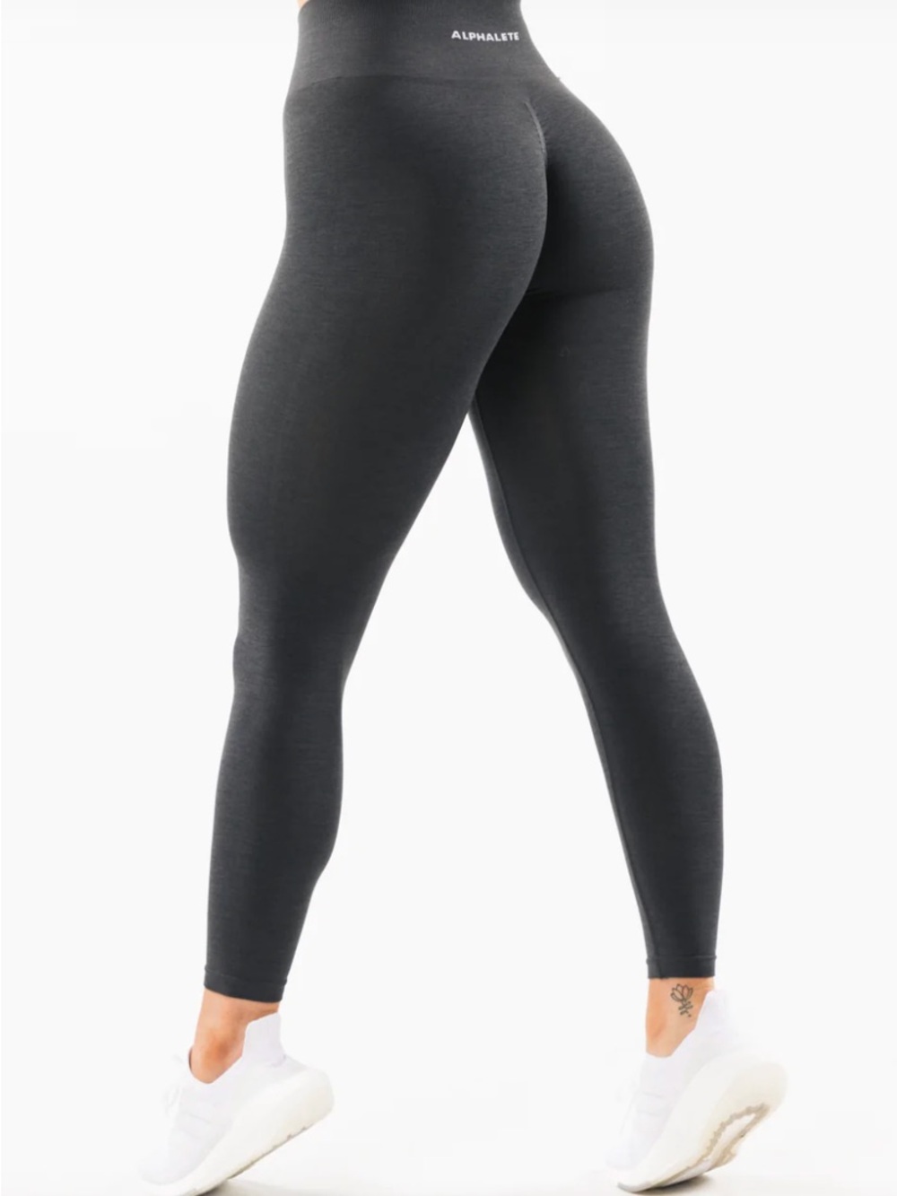 Alphalete Amplify Seamless High-Rise Leggings - Gray